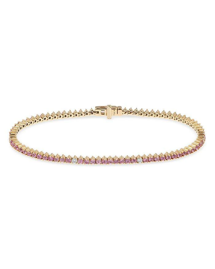 商品Adina Reyter|14K Yellow Gold Pink Sapphire & Diamond Tennis Bracelet,价格¥24651,第1张图片详细描述
