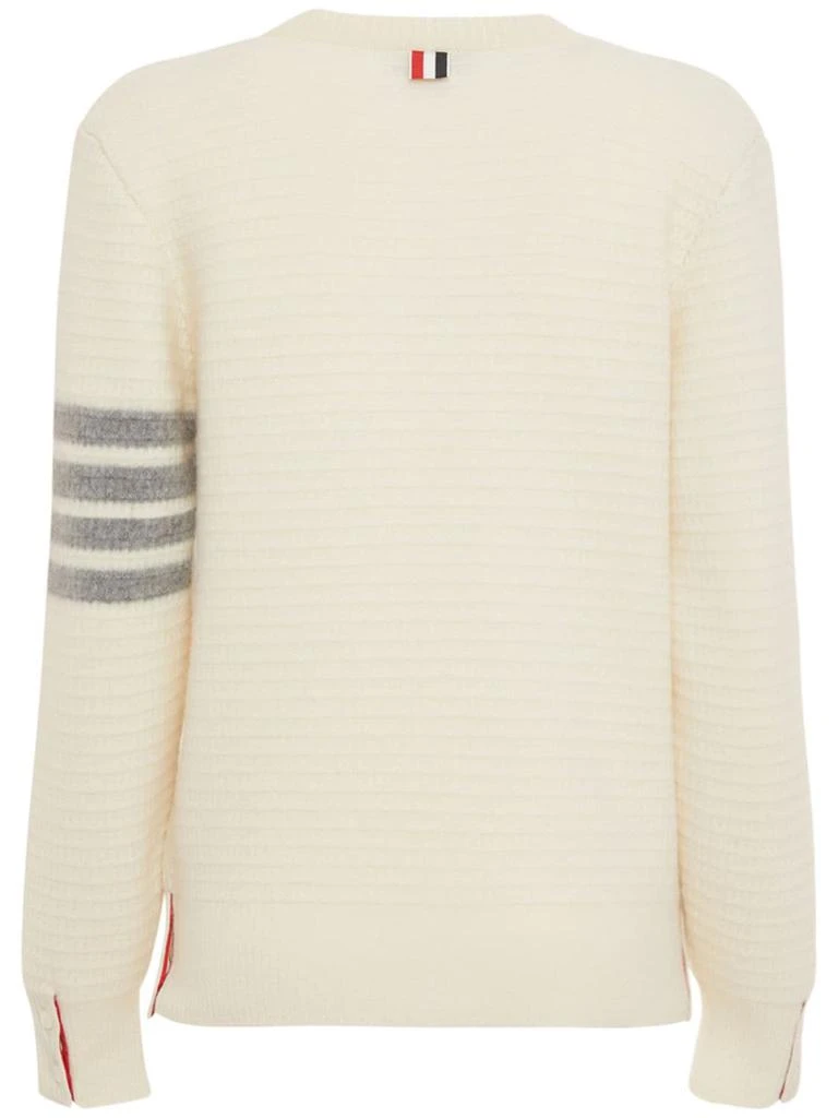 商品Thom Browne|Wool & Cashmere Knit Four Bar Sweater,价格¥4018,第4张图片详细描述