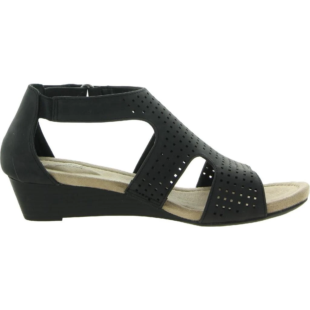 商品St. John’s Bay|St. John’s Bay Womens Newcastle Comfort Perforated Open-Toe Heels,价格¥61,第4张图片详细描述