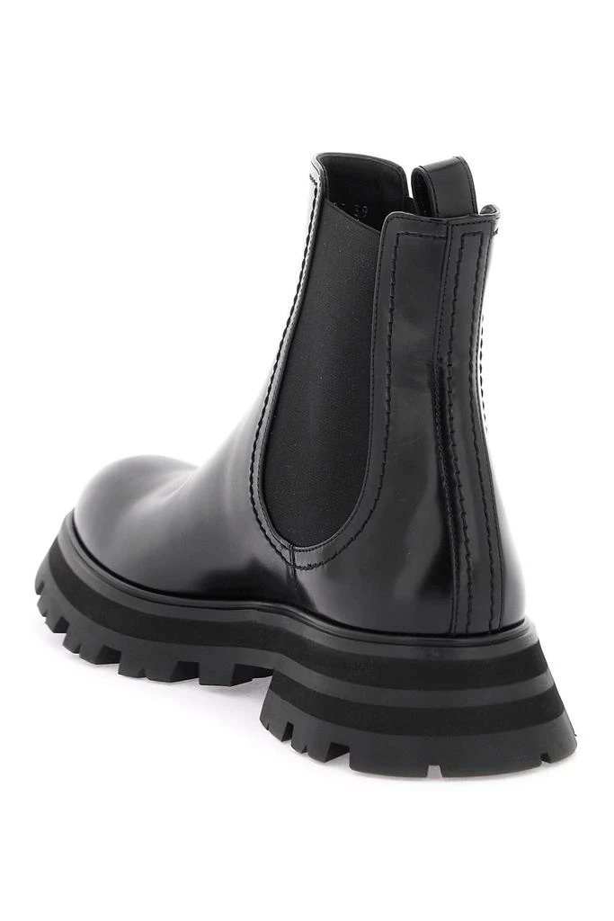 商品Alexander McQueen|Shiny leather Chelsea boots,价格¥4473,第2张图片详细描述