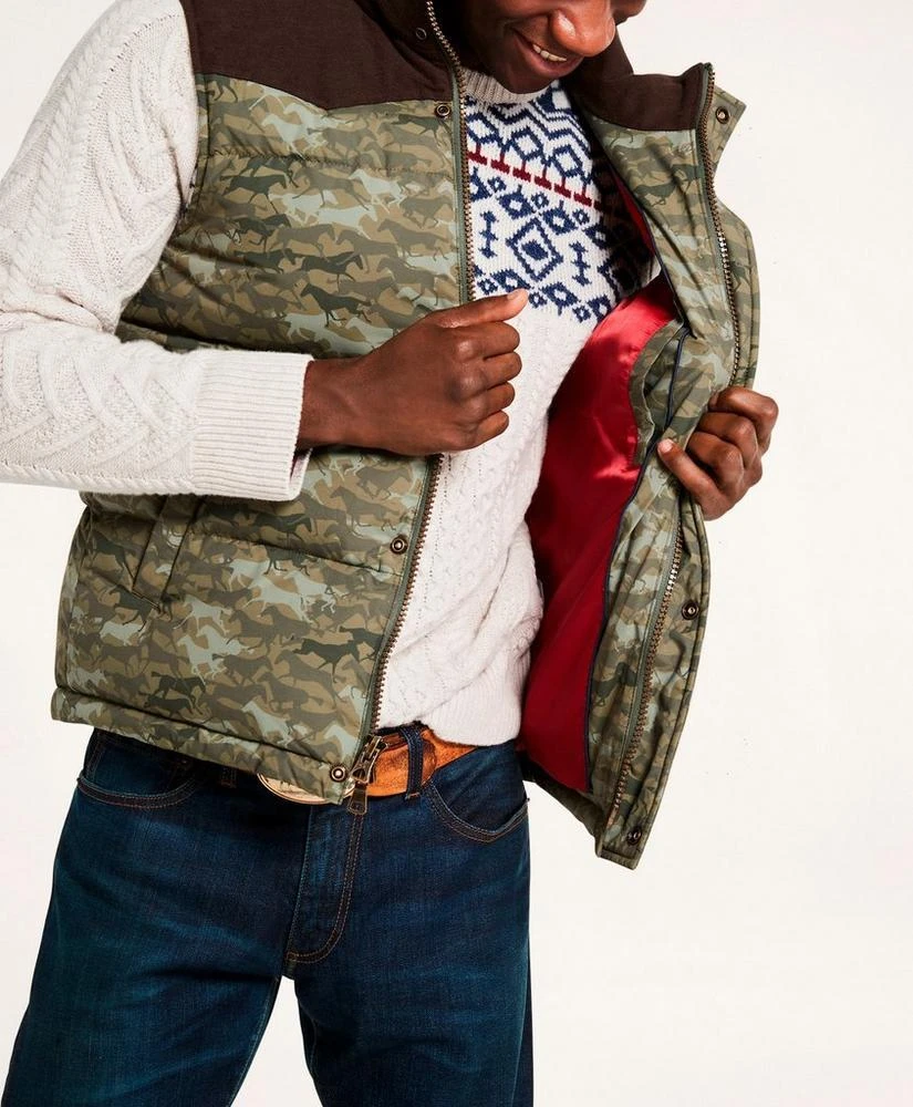商品Brooks Brothers|Quilted Camouflage Vest,价格¥652,第3张图片详细描述