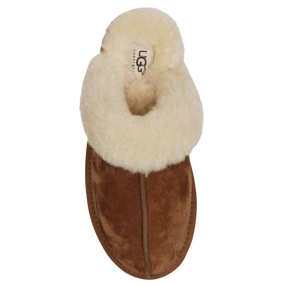 商品UGG|UGG Women's Scuffette II Sheepskin Slippers - Chestnut,价格¥684,第6张图片详细描述