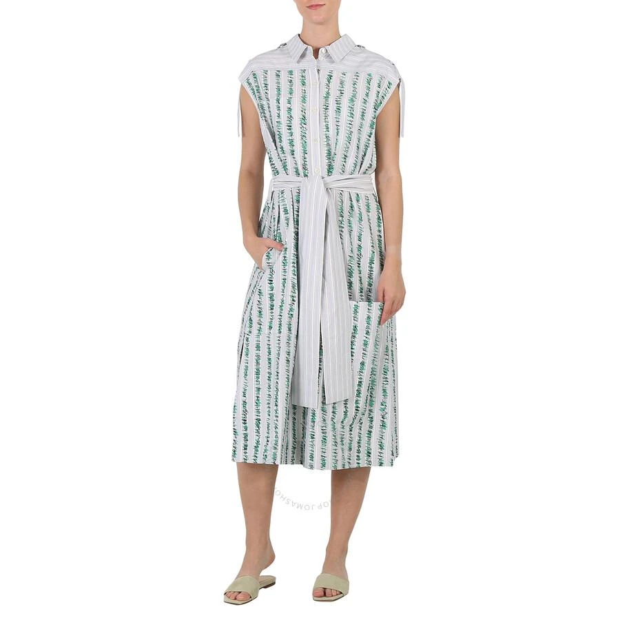 商品Burberry|Ladies Scribble Stripe Cotton Shirt Dress,价格¥7431,第2张图片详细描述