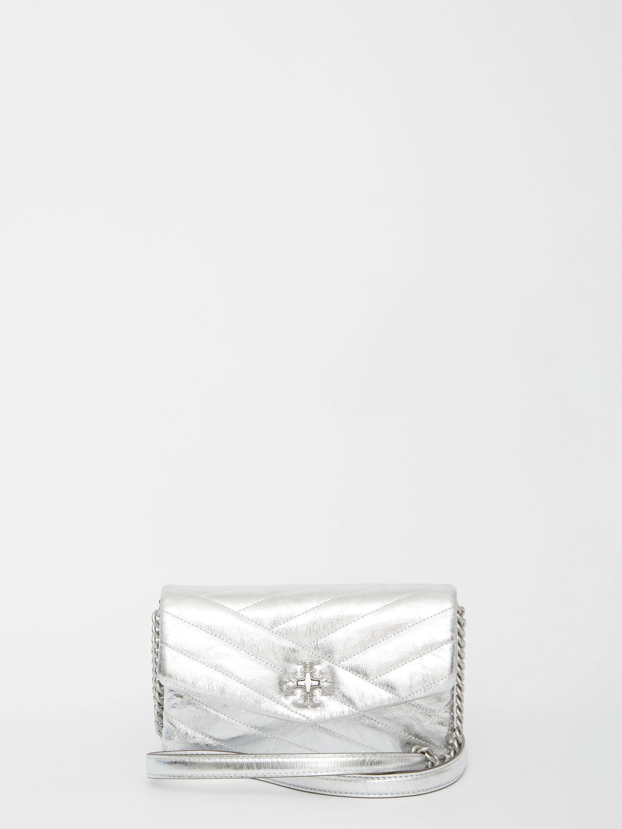 商品【商品预售7天】 Tory Burch|Tory Burch 女士单肩包 142810040 银色,价格¥2687,第1张图片