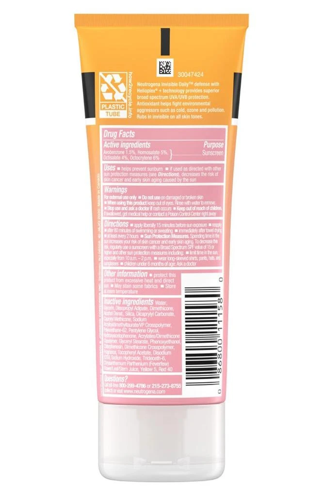 商品Neutrogena|Invisible Daily Defense SPF 30 Sunscreen Lotion,价格¥134,第2张图片详细描述