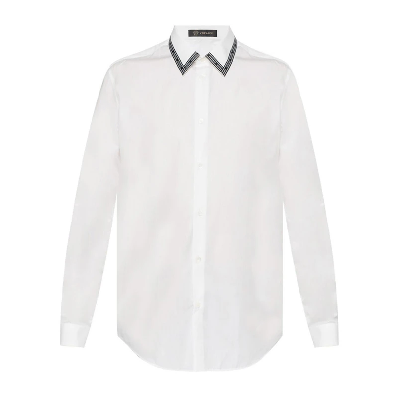 商品Versace|VERSACE 范思哲 白色棉质男士长袖衬衫 A81521-A230231-A001,价格¥1771,第1张图片