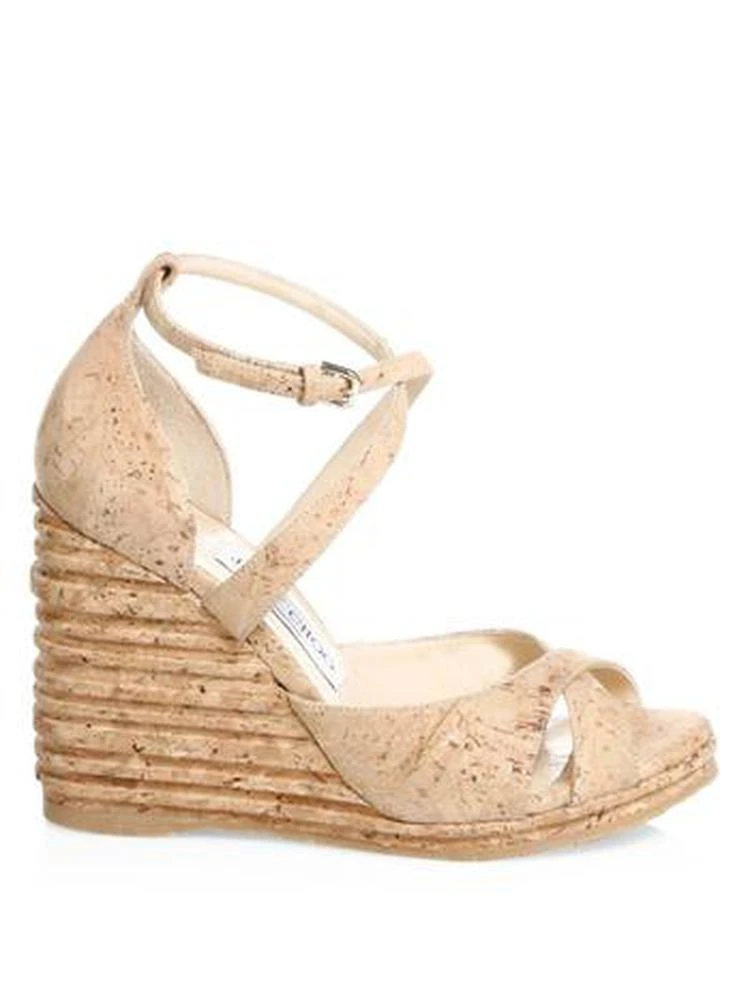 商品Jimmy Choo|Alanah Cork Wedge Sandal,价格¥1724,第5张图片详细描述