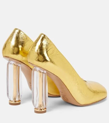 商品Dries Van Noten|金属感皮革高跟鞋,价格¥5205,第3张图片详细描述