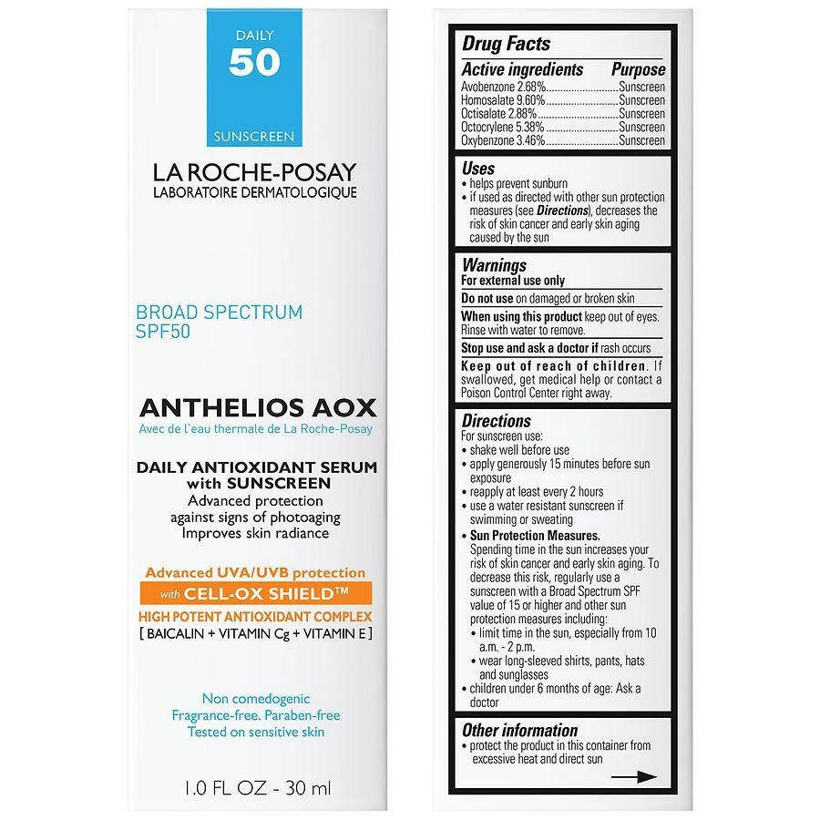 商品La Roche Posay|AOX Daily Antioxidant Serum SPF 50,价格¥333,第2张图片详细描述