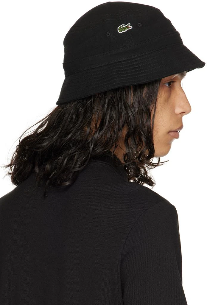 商品Lacoste|Black Croc Centered Bucket Hat,价格¥313,第3张图片详细描述