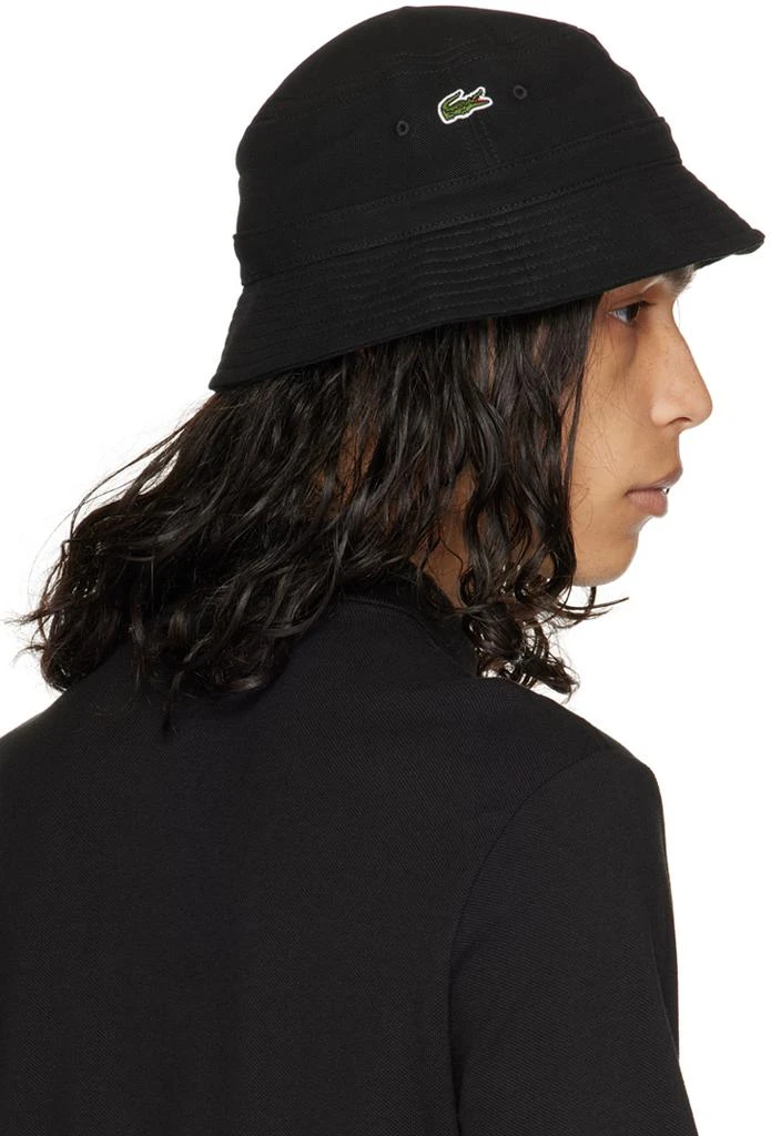 商品Lacoste|Black Croc Centered Bucket Hat,价格¥323,第3张图片详细描述