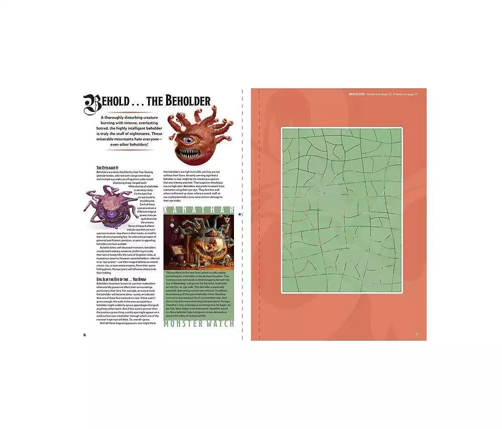 商品Barnes & Noble|Dungeons & Dragons Sticker Art Puzzles by Steve Behling,价格¥119,第3张图片详细描述