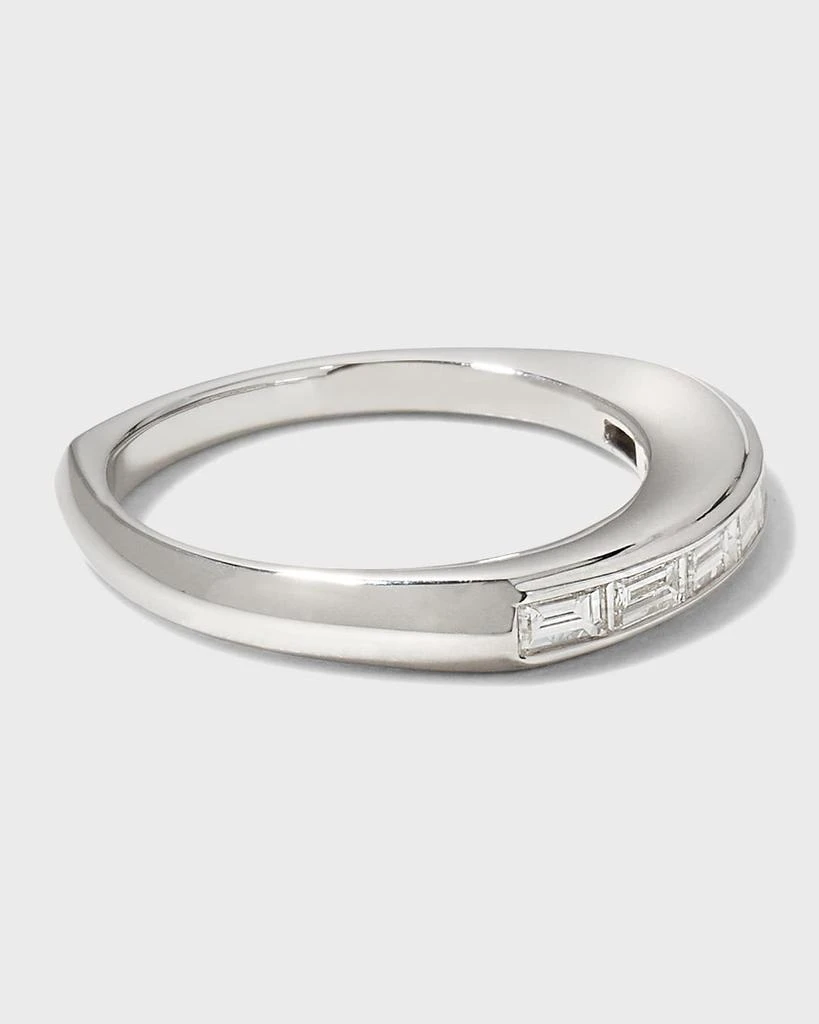 商品Stephen Webster|Baguette Stack Ring with Diamonds and White Gold,价格¥36288,第4张图片详细描述