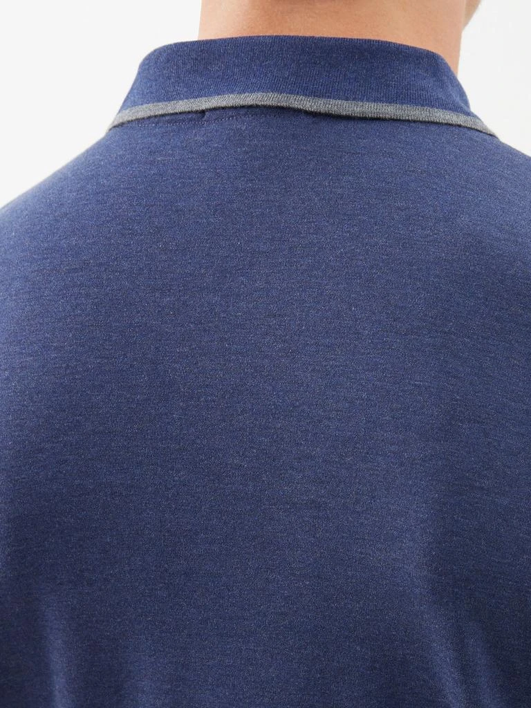 商品Ralph Lauren|Pima cotton long-sleeve polo shirt,价格¥388,第3张图片详细描述