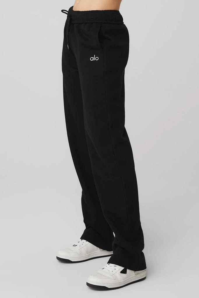 商品Alo|Accolade Straight Leg Sweatpant - Black,价格¥962,第3张图片详细描述