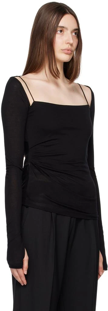 商品Helmut Lang|Black Scala Long Sleeve T-Shirt,价格¥746,第2张图片详细描述