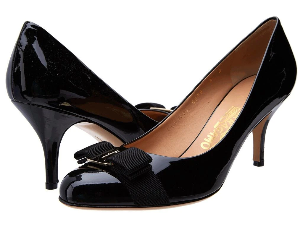 商品Salvatore Ferragamo|Suede Mid-Heel Pump,价格¥4799,第1张图片