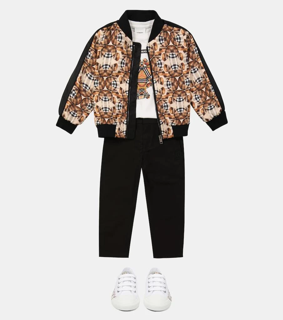商品Burberry|Thomas Bear印花飞行员夹克,价格¥6916,第2张图片详细描述