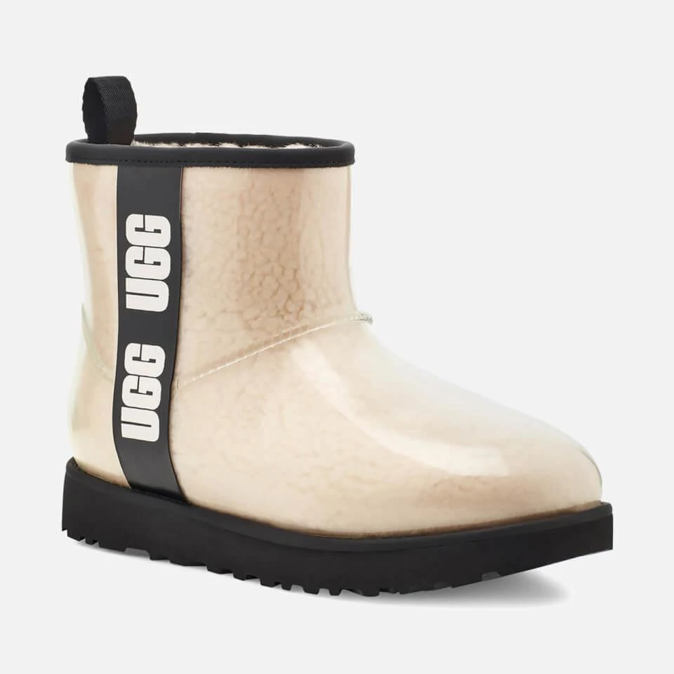 商品UGG|UGG CLASSIC CLEAR MINI WATERPROOF PERSPEX AND FAUX SHEARLING BOOTS,价格¥1087,第2张图片详细描述