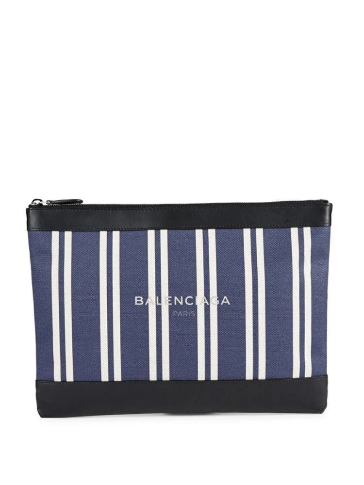 商品Balenciaga|Stripe Zippered Pouch,价格¥2608,第1张图片
