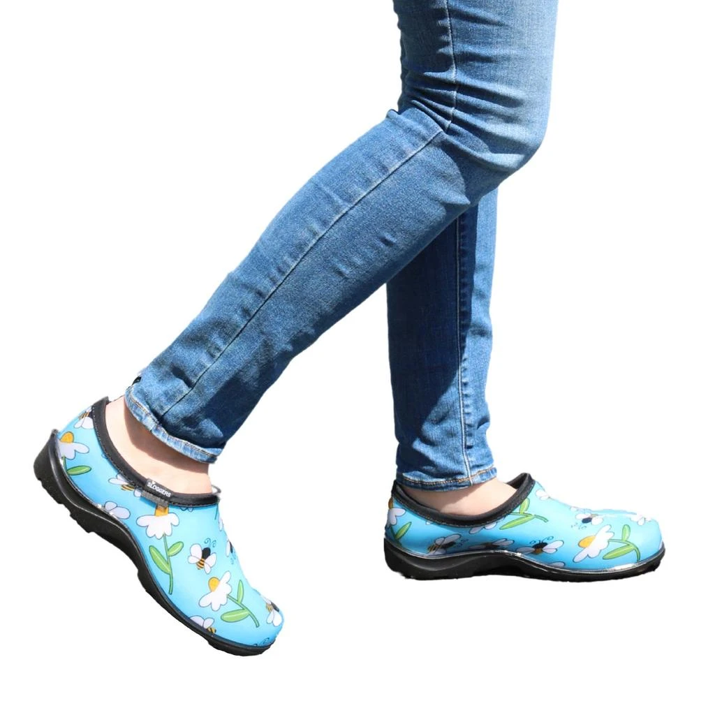 商品Sloggers|Women's Bumble Bee and Flower Print Rain and Garden Shoes,价格¥367,第5张图片详细描述