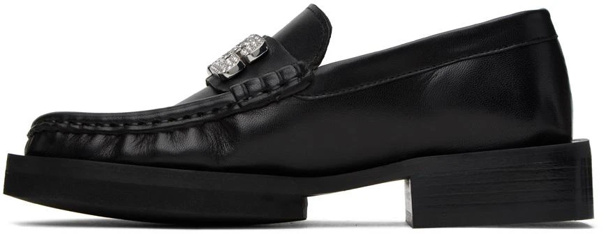 商品Ganni|Black Rhinestone Logo Loafers,价格¥1678,第3张图片详细描述