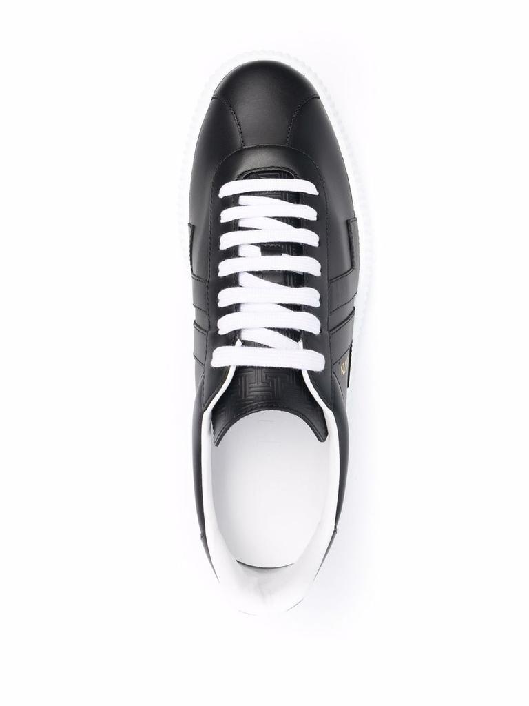 Lanvin Men's  Black Leather Sneakers商品第4张图片规格展示