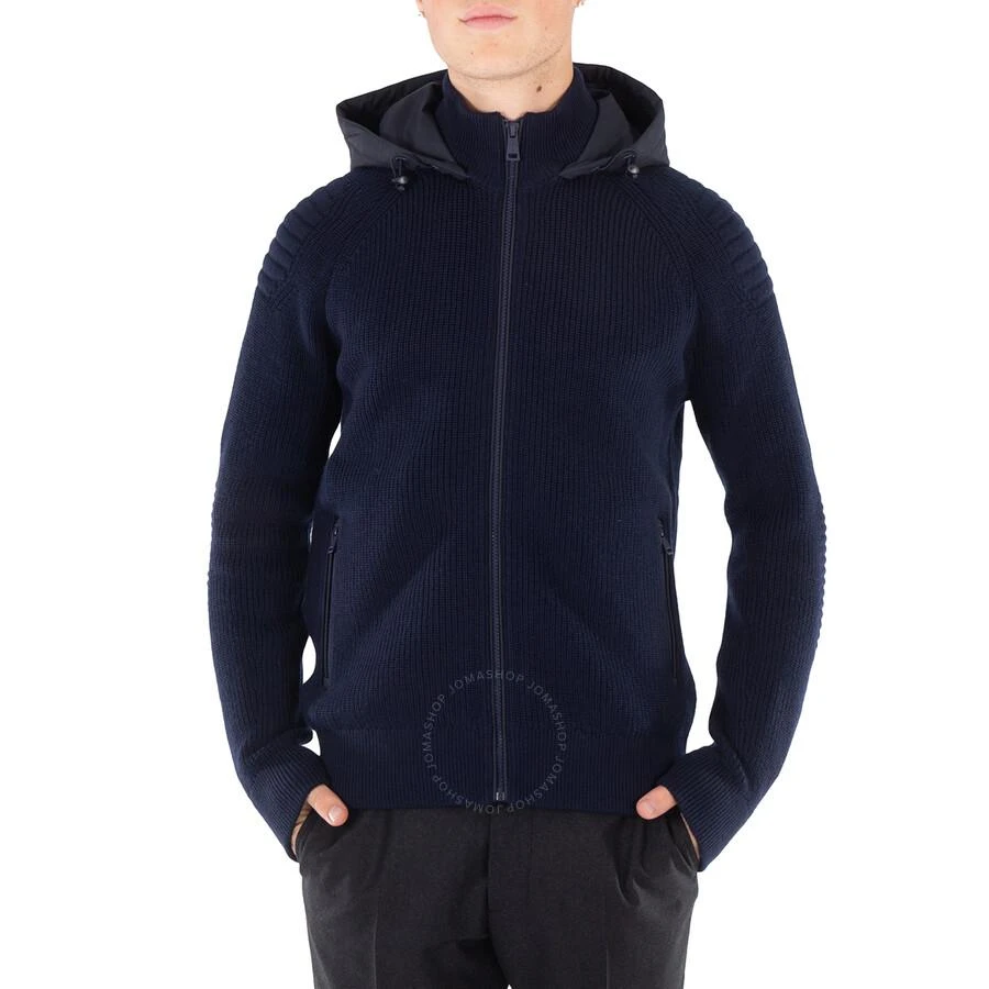 商品Ralph Lauren|Navy Wool Full Zip Hooded Sweater,价格¥930,第1张图片