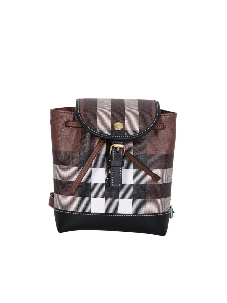 商品Burberry|BURBERRY MICRO BACKPACK WITH EXAGGERATED CHECK PATTERN BY BURBERRY. PRACTICALITY AND ELEGANCE COME TOGETHER IN THIS EXCLUSIVELY PATTERNED ACCESSORY,价格¥5909,第1张图片