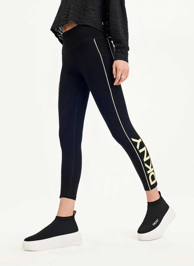 商品DKNY|High Waist Legging With Combo Piping & Logo Graphic,价格¥267,第3张图片详细描述