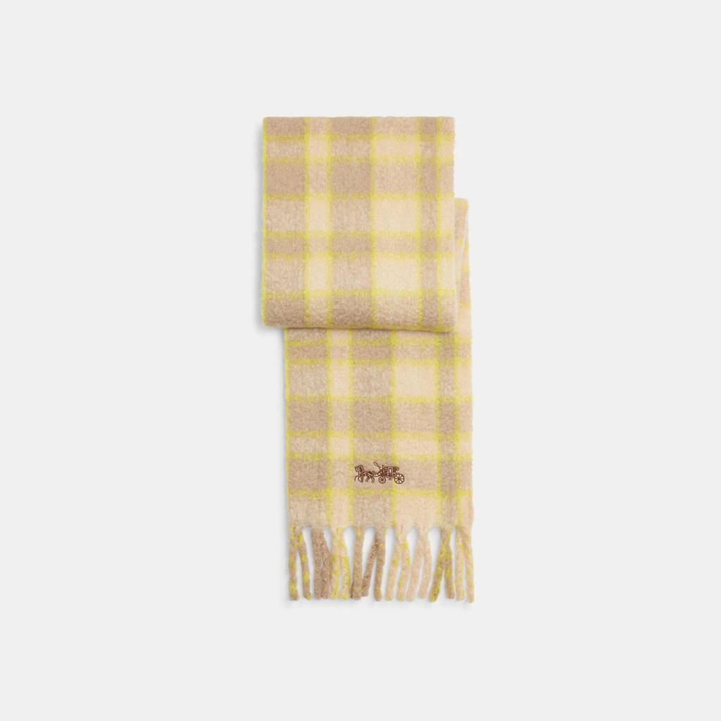 商品Coach|Classic Plaid Oversized Muffler,价格¥606,第1张图片详细描述