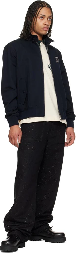 商品Givenchy|Navy Monogram 72 Crystals Harrington Jacket,价格¥7000,第4张图片详细描述
