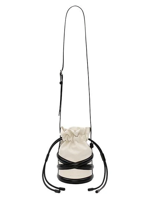 商品Alexander McQueen|Strappy Leather Mini Bucket Bag,价格¥5390,第3张图片详细描述