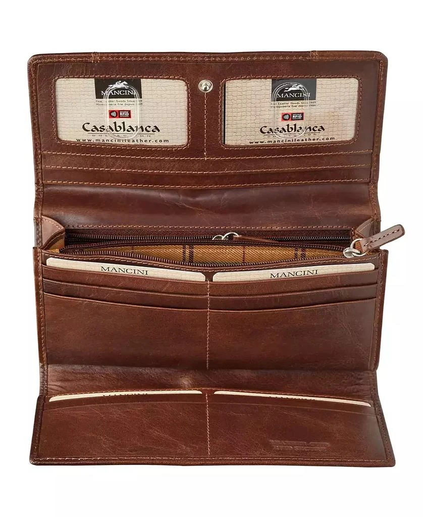 Casablanca Collection RFID Secure Ladies Trifold Wallet 商品