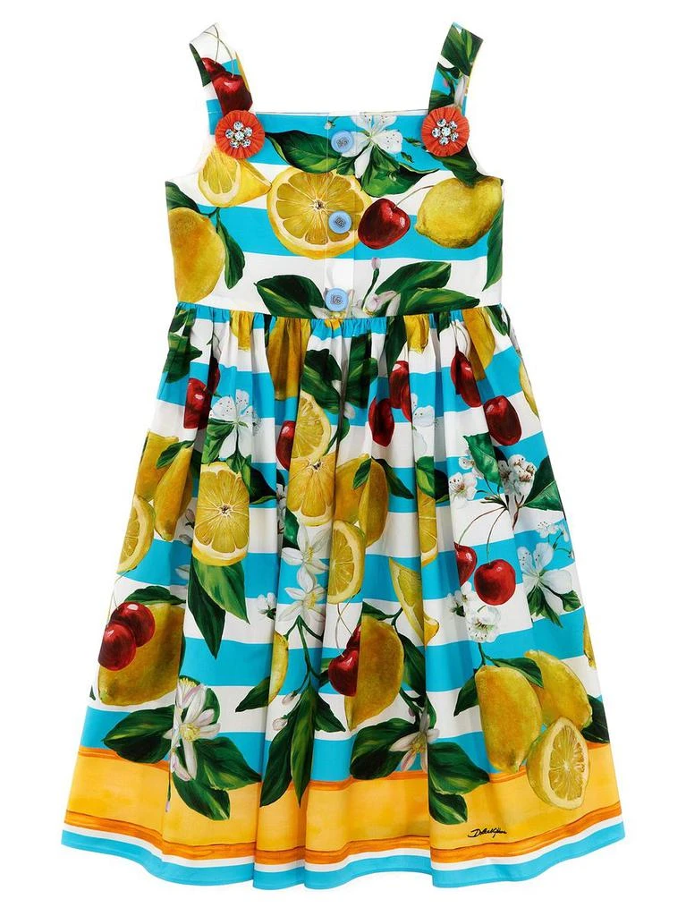 商品Dolce & Gabbana|Dolce & Gabbana Kids Fruit Print Dress,价格¥3606,第1张图片