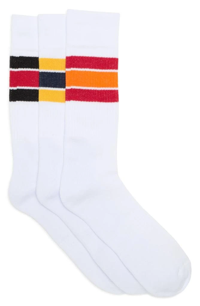 商品Lorenzo Uomo|Casual Retro Thick Crew Socks - Pack of 3,价格¥129,第1张图片