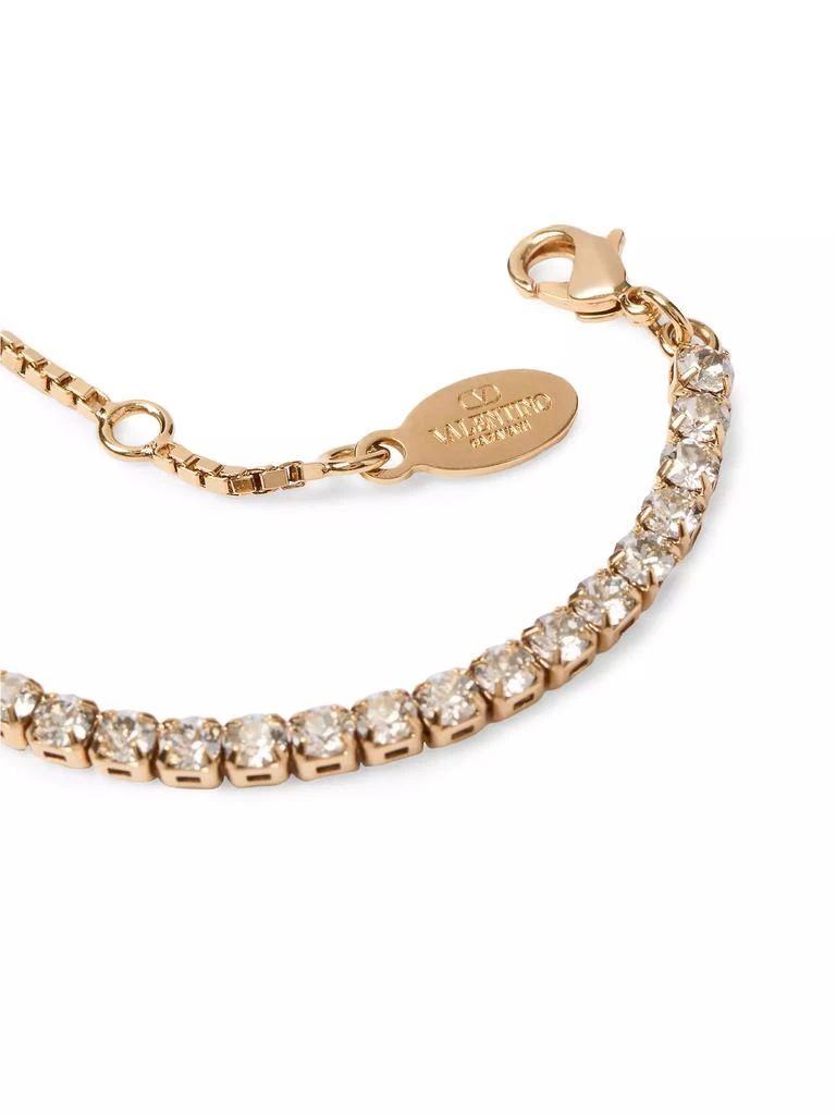 商品Valentino|V-Logo Signature Metal and Swarovski Crystal Bracelet,价格¥6400,第4张图片详细描述