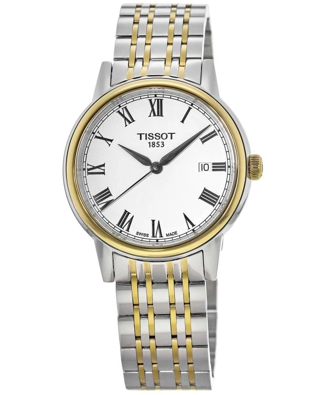 商品Tissot|Tissot T-Classic Carson White Dial Two-tone Women's Watch T085.210.22.013.00,价格¥1138,第1张图片