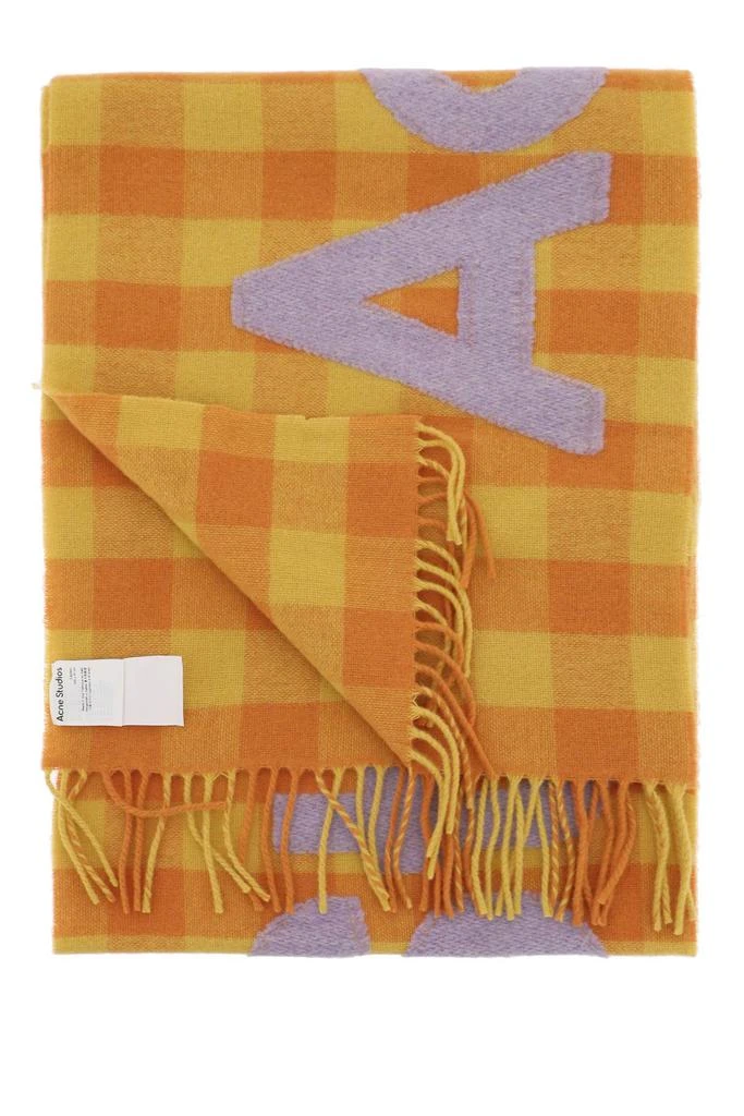 商品Acne Studios|Acne studios check logo scarf,价格¥1655,第2张图片详细描述