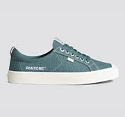 OCA Low Pantone Tapestry Blue Canvas Contrast Thread Sneaker Women 商品