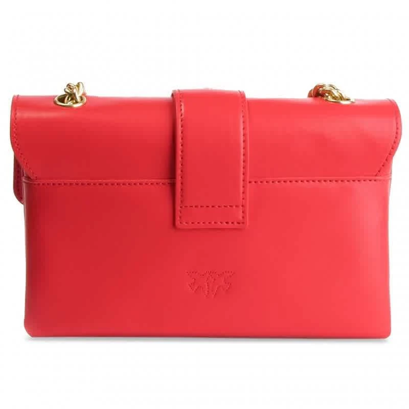 商品PINKO|Pinko Ladies Love Mini Leather Shoulder Bag - Red,价格¥967,第3张图片详细描述