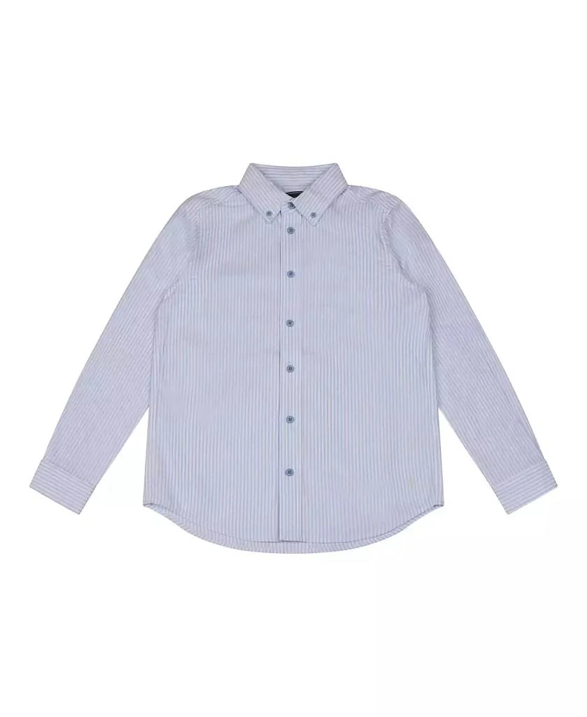 商品Brooks Brothers|B by Big Boys Pinstripe Woven Long Sleeve Oxford Shirt,价格¥168,第5张图片详细描述