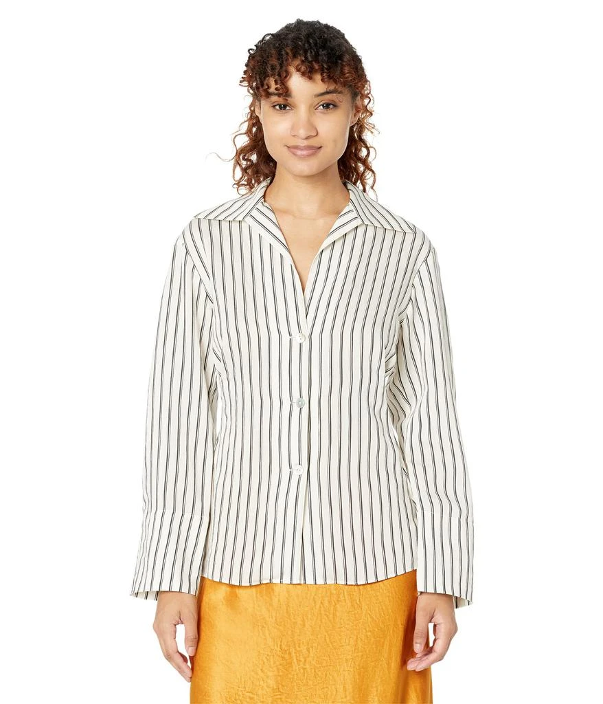 商品Vince|Double Stripe Shaped Long Sleeve Blouse,价格¥2578,第1张图片