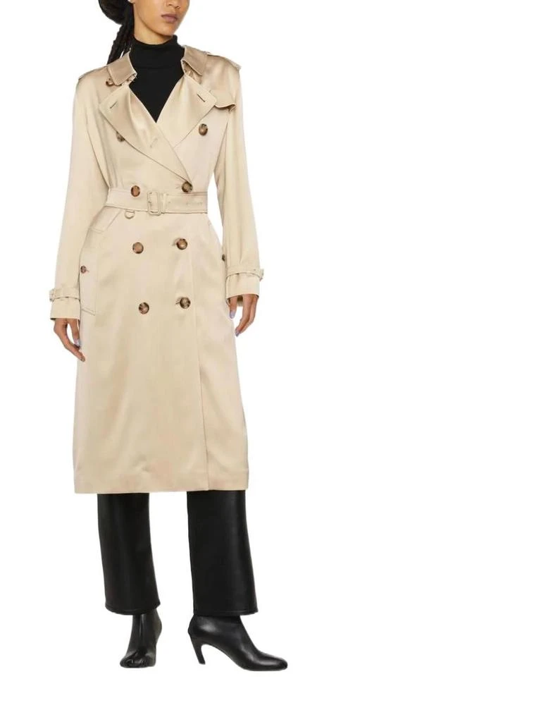 商品Burberry|Burberry women's beige silk trench coat,价格¥25417,第2张图片详细描述