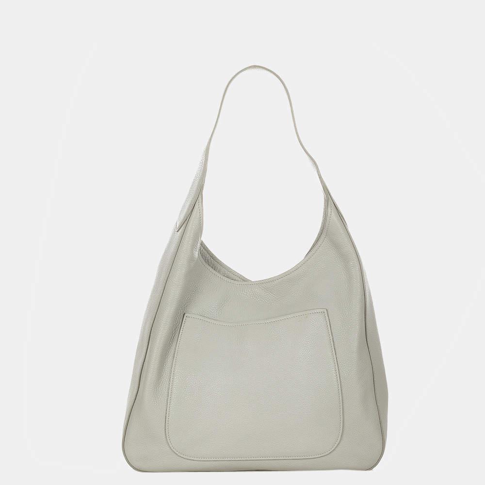 商品[二手商品] Prada|Prada Grey Vintage Vitello Daino Leather Shoulder Bag,价格¥5750,第5张图片详细描述