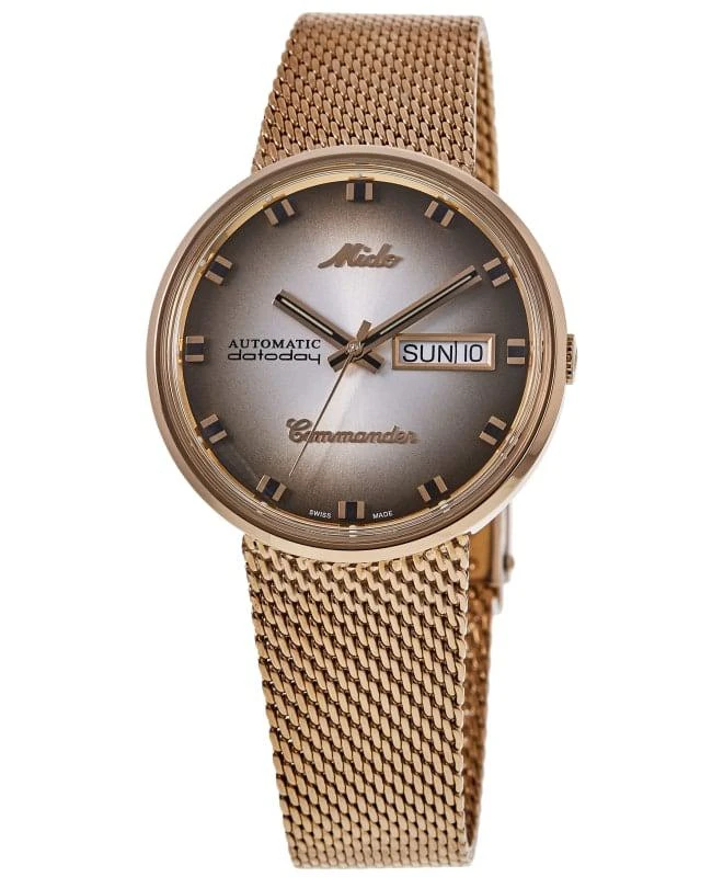 商品MIDO|Mido Commander 1959 Special Edition Silver Dial Rose Gold Steel Men's Watch M8429.3.23.11,价格¥6862,第1张图片