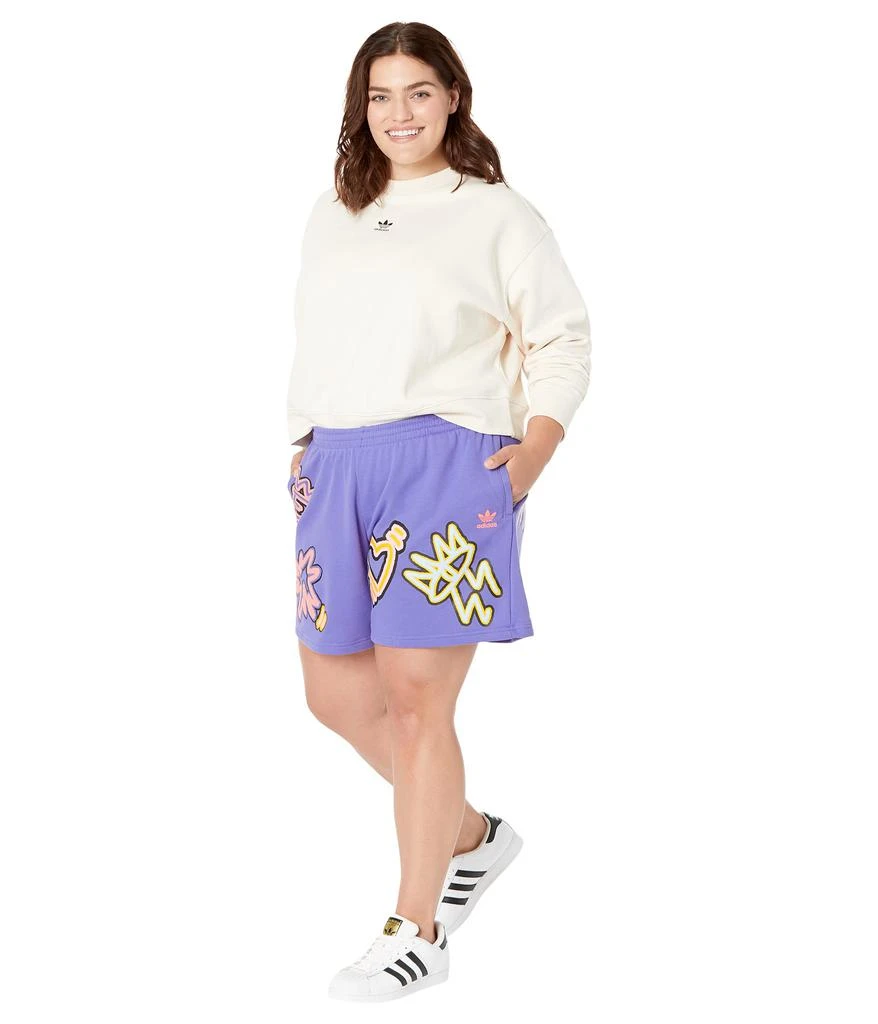 商品Adidas|Plus Size Love Unites French Terry Shorts,价格¥222,第4张图片详细描述