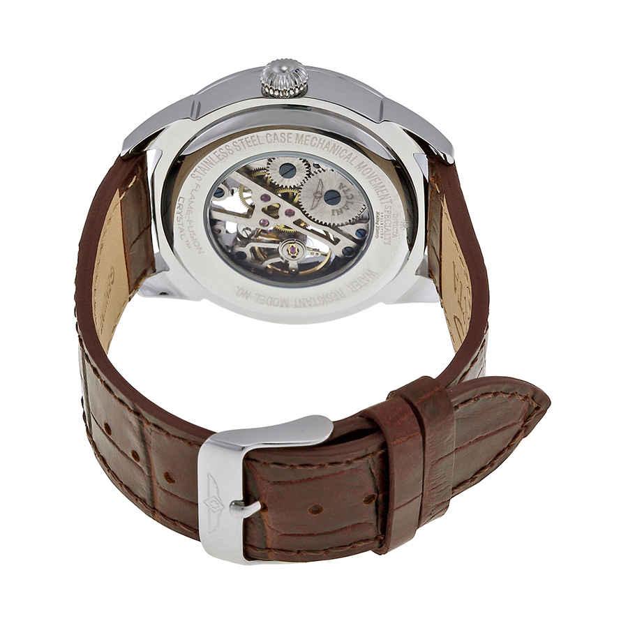 Invicta Specialty Silver Skeleton Dial Brown Leather Mens Watch 17187商品第3张图片规格展示
