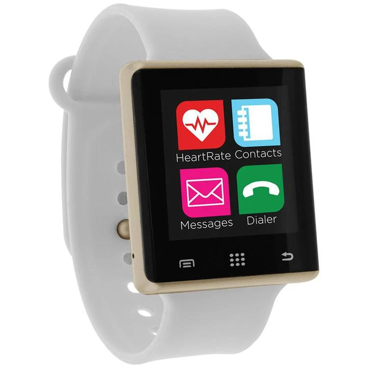 商品iTouch|Unisex Pulse White Silicone Strap Smart Watch 41mm, Created for Macy's,价格¥524,第1张图片