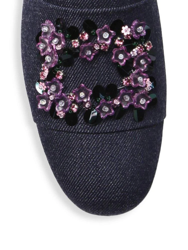 商品Roger Vivier|Violet Embroidered Loafers,价格¥7792,第3张图片详细描述